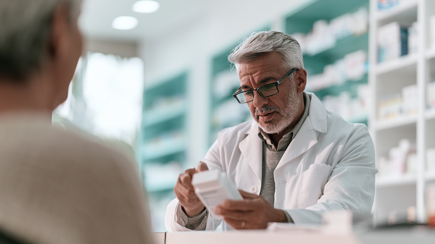 A clinician explaining treatment information